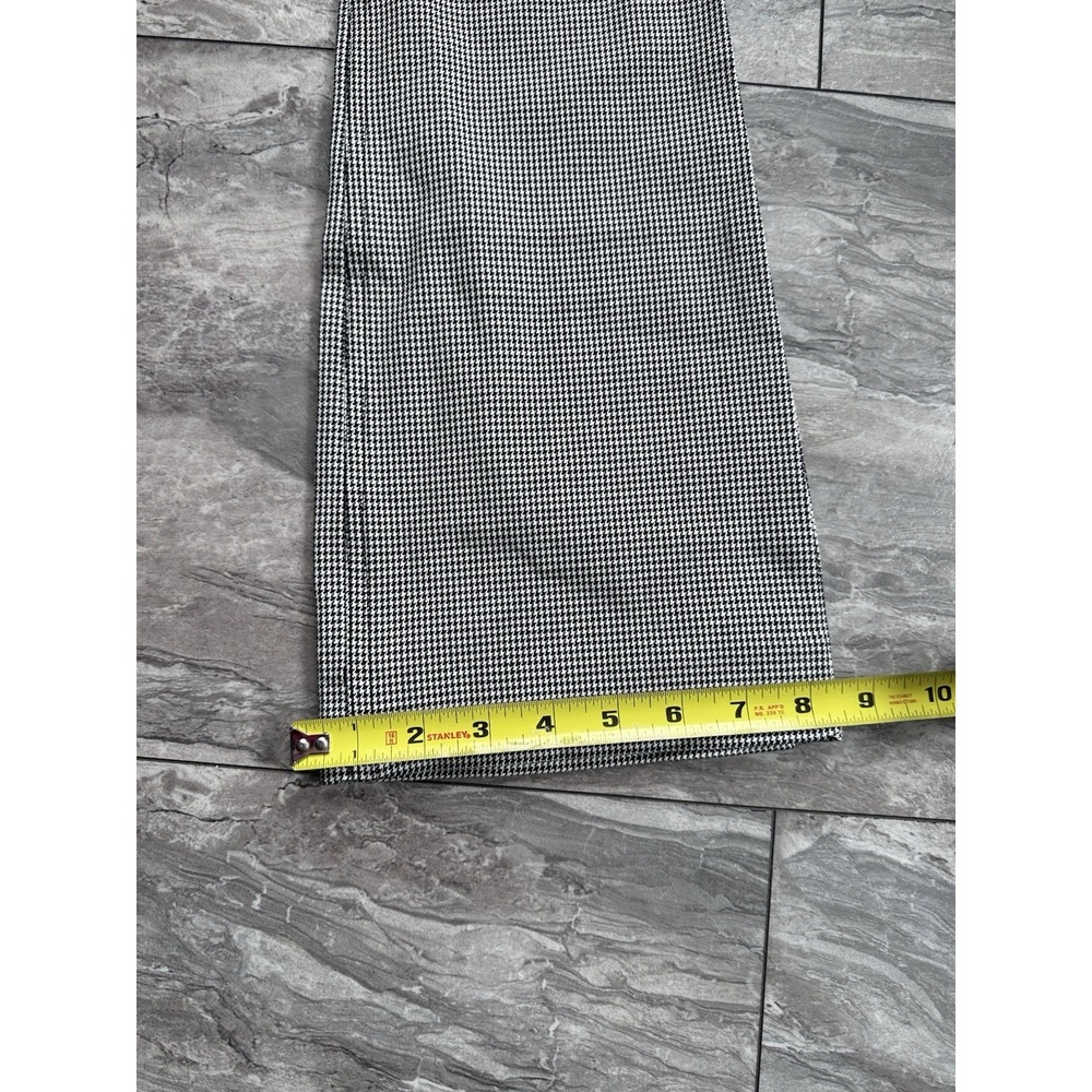 Banana Republic Sloan Pants Women's Size 4 Black White Houndstooth Stretch Ankle - Picture 6 of 7